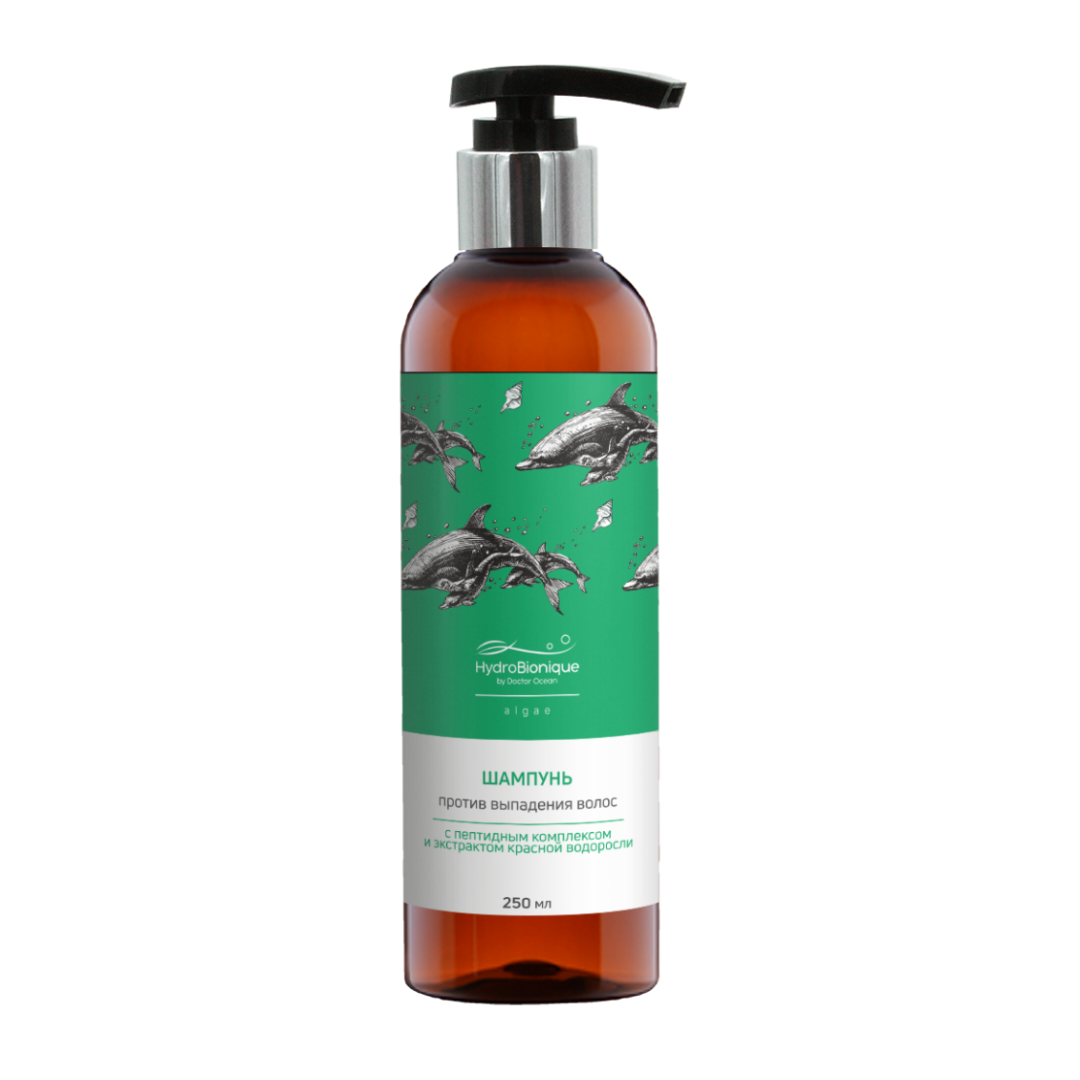 Shampoo-refreshing against hair loss with a peptide complex and red algae extract